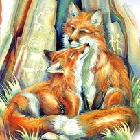 Pilnas 5D „pasidaryk pats“ deimantinis paveikslas animacinis filmas „Animal Fox“ mozaikos siuvinėjimas kryželiu namų dekoras Rankų darbo 25x25cm orange