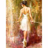 DIY 5D Diamond Painting Ballet Girl Resin circular drill Embroidery Cross Stitch Mosaic Rhinestone decoration painting 20X30CM