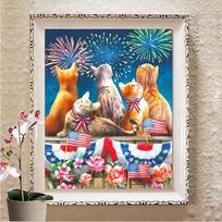 5d Diamond Painting Cartoon Santa Claus DIY Full Square Diamond Embroidery Cross Stitch Christmas Home Decor Full Round (20X30CM) blue