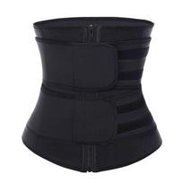 Females Waist Trainer Corset Sweat Belt Weight Loss Compression Trimmer Workout Fitness XL juoda