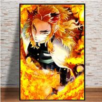Full Round/Square 5D Diy Diamond Painting Anime Samurai Embroidery Full Lay Cross Stitch Kits Home Decor Handmade Gift Round 20x30cm black