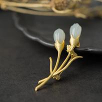 „Blucome Retro“ suasmeninta universali magnolijos sagė moterims, vyriški kostiumai, hidžabo segtukai, dovanos auksas