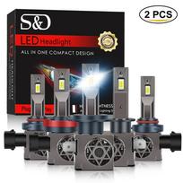 2vnt Mini 22000LM H7 LED automobilio priekinių žibintų lemputės H1 H8 H9 H11 H16 9005 HB3 9006 HB4 9012 Hir2 Led Canbus turbo priekinis žibintas 12V 6500K H11 H8 H9