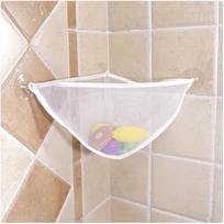 Baby Shower Kids Toys Suction Cups Bath Toy Mesh Corner Storage Bag Not Plastic Drain Bag Hanging Bathroom Organizer Accessories rožinė