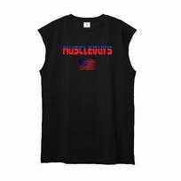 Muscleguys 5 Spalvos Sporto rūbai Vyriški laisvi liemenės Greitai džiūstantys marškinėliai be rankovių Sporto salė Sporto treniruotės Krepšinio viršutinė dalis M juoda
