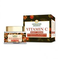Šviesinantis naktinis veido kremas su vitaminu C (50 g), Naktinis kremas su vitaminu C, Himalayan Organics 21.25 black