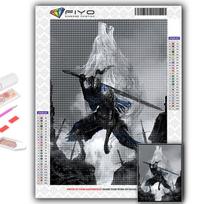 5D Deimantų tapyba Full Diamond Game Dark Souls Deimantinė tapyba Rankų darbo deimantinė mozaikos tapyba Namų dekoravimas Full Square 20X30CM gray