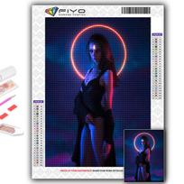 Deimantinis siuvinėjimas Cyberpunk Sexy Art 5D „pasidaryk pats“ deimantų tapyba kryželiu krištolinis akmenukas Full Round 20X30CM