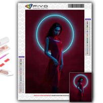 Deimantinis siuvinėjimas Cyberpunk Sexy Art 5D „pasidaryk pats“ deimantų tapyba kryželiu krištolinis akmenukas Full Round 20X30CM