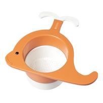Cute Multi-function Whale Drain Basket Sink Shelf Faucet Hole Free Kitchen Sink Storage Filter Screen oranžinė