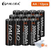 AA baterijos pirštas AA NiMH3000mah1.2V nikelio-metalo hidrido LR3AA2a baterija su mažai išsikraunančia AA baterija juoda