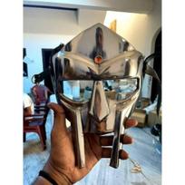 „Doom Gladiator“ šalmo veido kaukė rankomis kaltinė „MF Doom“ viduramžių Helovinas sidabras