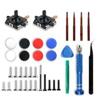 Durable Replacement Analog Joystick Thumbstick Caps Cover for Quest 2 Controller Repair Tool Tweezers Screwdrivers