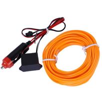 EL WIRE Šviesolaidis Aplinkos LED Juosta 2m 12V Oranžinis Beveik bekelės