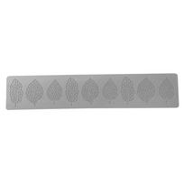 Hollow Leaf Molds 9-cavity Fondant Mold Lace Mold Baking Tool Leaf Sugar Flipping Lace Pad Leaf Chocolate Silicone Mold pilka
