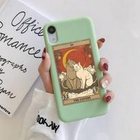 Witches Moon Tarot Mystery Totem Cat telefono dėklas, skirtas iPhone 13 11 12 Mini Pro Max 7 8 Plus 6 6s X Xs Max Xr Coque For iphone 6 6s
