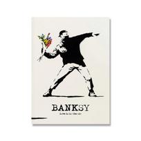 Banksy Frank gatvės menas Yayoi Kusama parodos spausdinimo plakatas Vintažinis abstraktus drobės paveikslas, sienos dekoro paveikslas gyvenamajam kambariui 21cm×30cm NoFrame
