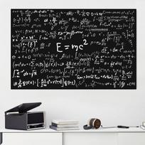 E Mc2 Kokybiška formulė Laiškas drobės Tapyba Matematinių sienų paveikslų kūrimas Freska Plakatai ir spaudiniai Kambario dekoras be rėmelio 20cm×40cm NoFrame gray