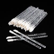 50 vnt Vienkartiniai lūpų šepetėliai Blakstienų šepetėliai Crystal Lashes Mikro šepetėliai Blakstienų priauginimas Aplikatorius Valiklis Grožio Makiažo priemonės balta