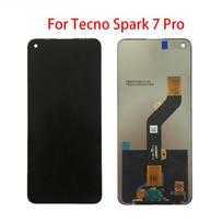 LCD ekranas Tecno Spark 7 Pro LCD ekranas jutiklinis ekranas skaitmeninis keitiklis pilnas komplektas pakeitimas juoda