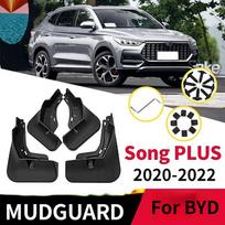 4Pcs Car Mudguard for BYD SONG PLUS DM-i EV  2022 Front Rear Mudguards Splash Guards Fender Mudflaps Car 4pcs  Black
