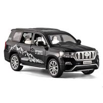 1/32 mastelio „Toyota Prado Diecast“ automobilio modelio žaislas, patraukiama atgal žaislinė transporto priemonė su garsu ir šviesa vaikams, mažiems berniukams, mergaitėms, dovanų kolekcija 1/32-15.5x6.5x6cm juoda
