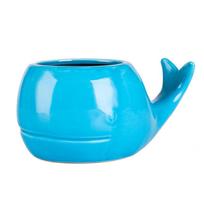 Mėlynasis banginis Tiki Puodelis Kokteilių Stiklinis Havajų Baras Paplūdimio Vakarėlis Keramika Geriamasis Vyno taurė Desertinis Ledų Konteineris Pochlebcas Taurė Whale Tiki Mug 450ml