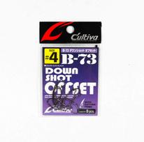 Owner B-73 Worm Hook Down Shot Offset Size 4 (1126)
