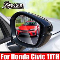 For Honda Civic 11th 2022 2pcs Oval Car Rearview Mirror Waterproof Sticker Anti Fog Anti-Glare Rainproof Protective