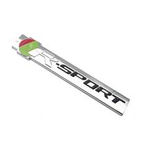 Automobilio stiliaus metalinis R SPORT logotipas, emblema, lipdukas bagažinės sparnas, automatinis ženklelio lipdukas Automobilių priedai, skirti Jag+uar XF XE XJ XF gray