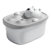 450 ml Lovely Bath Bear oro drėkintuvas, USB įkrovimas 2000mah akumuliatoriumi maitinamas belaidis ultragarsinis vėsaus rūko gaminimo vandens difuzorius Gray white