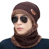 1 rinkinys Unisex žieminė kepurė Šaliko rinkinys Storas Minkštas Pliušinis Megztas Elastingas Neslystantis Kaklo Galvos Apsauga Šalčiui Atspari Lauko Slidinėjimo Kempingas Beanie