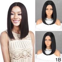 MISS WIG Trumpi tiesūs nėriniai priekiniai perukai moterims Juodi auksiniai oranžiniai Cosplay sintetiniai aukštos temperatūros perukai 30cm