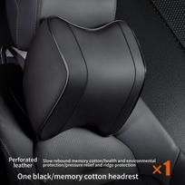 Automobilio kaklo atlošas galvai, atrama galvai, pagalvėlė, automobilio kvėpuojanti atminties putų lėto atsistatymo apsauga, automobilio juosmens pagalvė Head pillow 1pc