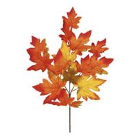 Imitation Maple Leaf Ornamental Decorate Vivid Durable Fall Atmosphere Artificial Maple Leaf Halloween Supplies oranžinė