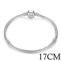 5 Stiliaus Sidabro Spalvos MEILĖ Gyvatės Grandinėlės Apyrankė ir Apyrankė 16CM-21CM Pulseras Omaras