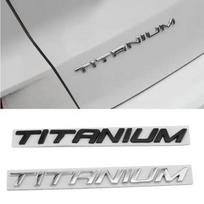 Automobilio lipdukas 3D metalinis TITANIUM Emblem ženklelio lipdukai Automobilių modeliai F/ord M/ondeo M/kv K/uga E/cosport F/ocus sidabras