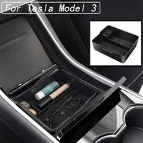 Automobilio centrinė porankio dėžutė, skirta Tesla Model 3 2017 2018 2019 2020 Saugojimo dėžė Sandėliavimas Tvarkymas Pirštinių dėžutė Automobilių priedai neslystantys