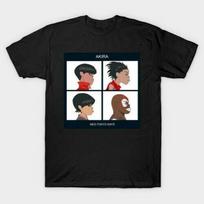 Akira Neotokyo Dienos Gorillaz Demonų Dienos Parodija Juodi Unisex Marškinėliai S white