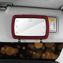 Car Visor Vanity Mirror LED Auto Makeup Mirror First Officer's Dressing Mirror Universal Cosmetic For Truck Auto Accessories rožinė