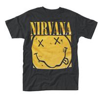 Nirvana Box Smiley Unisex T-shirt S yellow