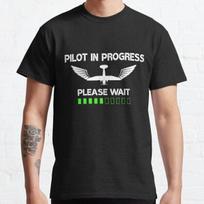 Pilot In Progress Please Wait Uniform Premium Unisex T-shirt S black