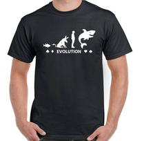 Poker Fish To Shark Evolution Funny Poker Unisex T-shirt S