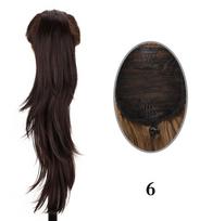MISS WIG Synthetic Long Straight Curly Ponytail Wig Extensions Drawstring Heat Resistant Pony Tail Natural Clip In Wig For Women Use 55cm