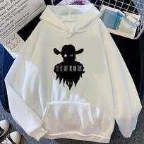 The Walking Dead gobtuvai, moteriški grafiniai Kawaii Fleece 2023 m. sportinis kostiumas, moteriškas japoniškas džemperis Unisex L white