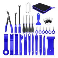 38pcs Trim Removal Tool Kit Car Pry Tool Door Panel o Stereo Trim Remover Tool Auto Clip Pliers mėlyna