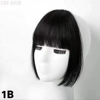 MISS WIG Synthetic Air Bangs Hair Styling Hair Extensions Long And Wide Sideburns Natural Wig Clip In Bangs For Women Cosplay Wear 20cm
