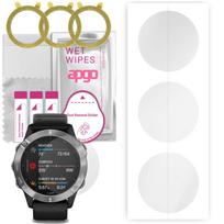 3x apgo hidrogelinė ekrano apsauga, skirta Garmin Fenix ​​6, hidrogelio plėvelė, su pozicionavimo sluoksniu lengvas montavimas