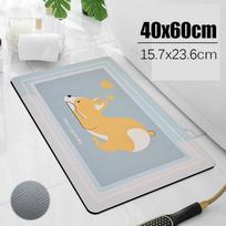 Cute Super Absorbent Bathroom Mat Diatomite Soft Rubber Rug Bath Anti Slip Floor Foot Mats Toilet Entrance Door Mat Doormat gray