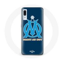 Coque - Maniacase - Samsung Galaxy A20e - OM logo bleu - Souple - Protection et décoration juoda